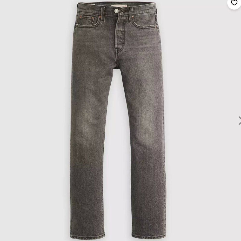 Levi's Premium Wedgie Straight Ankle Women's Raw Hem Jeans Sz 24
